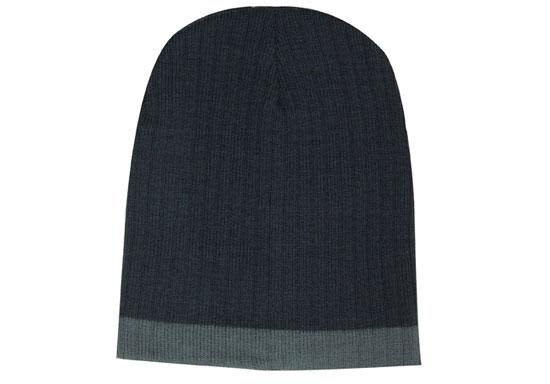 Two Tone Cable Knit Beanie - Toque H4195 | 