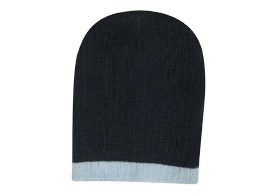 Two Tone Cable Knit Beanie - Toque H4195 | 