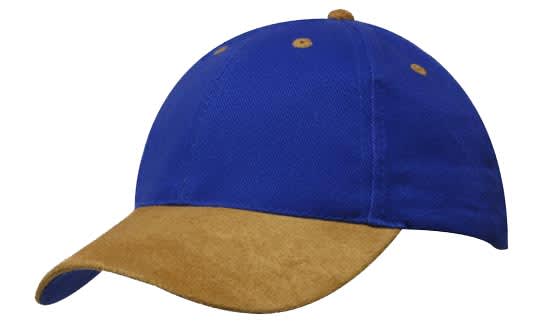 Brushed Heavy Cotton Cap with Suede Peak H4200 | 