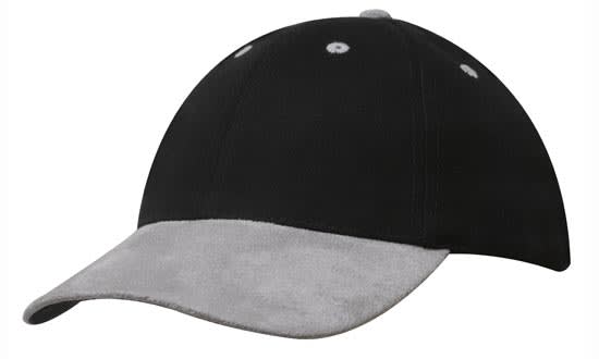 Brushed Heavy Cotton Cap with Suede Peak H4200 | 