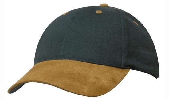 Brushed Heavy Cotton Cap with Suede Peak H4200 | 