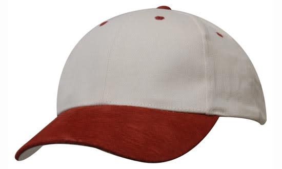 Brushed Heavy Cotton Cap with Suede Peak H4200 | 