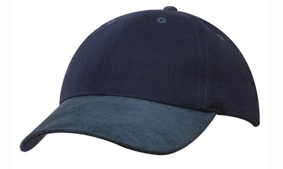 Brushed Heavy Cotton Cap with Suede Peak H4200 | 