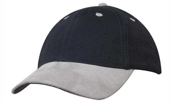 Brushed Heavy Cotton Cap with Suede Peak H4200 | 