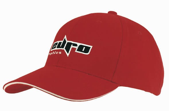 Brushed Heavy Cotton Cap with Sandwich Trim H4210