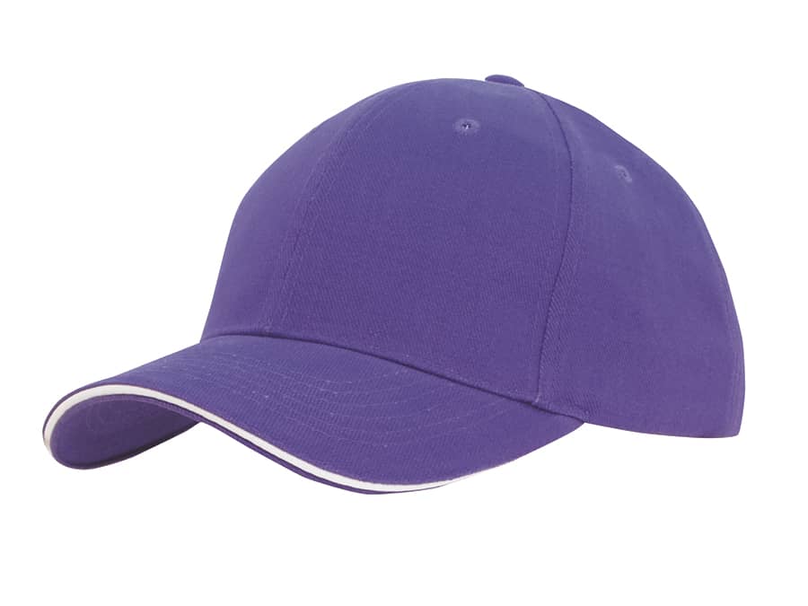 Brushed Heavy Cotton Cap with Sandwich Trim H4210 | 