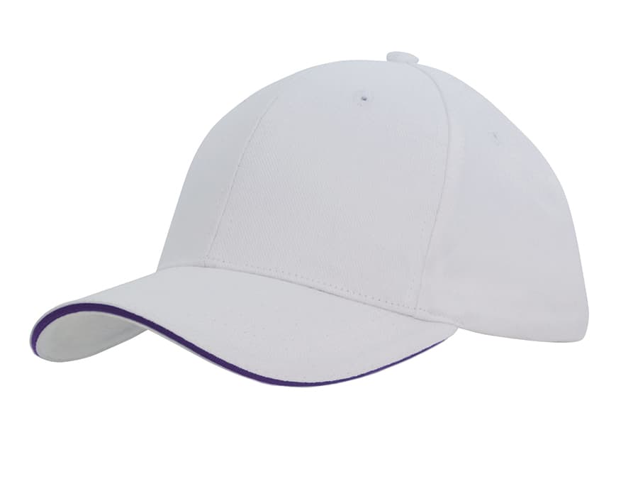 Brushed Heavy Cotton Cap with Sandwich Trim H4210 | 