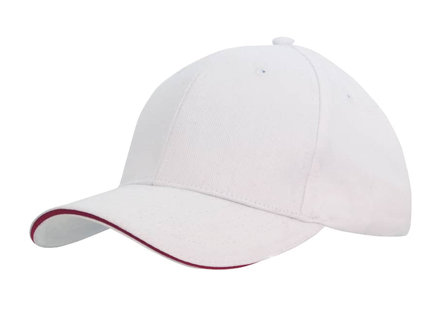 Brushed Heavy Cotton Cap with Sandwich Trim H4210 | 