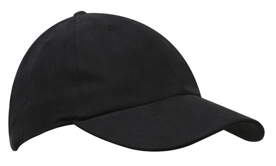 Water Resistant Polynosic HE-4237 A black water-resistant cap with a curved brim and a logo on the front.