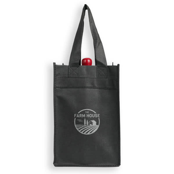 Non Woven 4 Bottle Wine Tote Bag