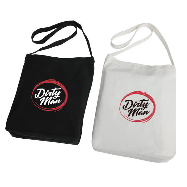 12 oz. Canvas Messenger Tote Bag with Long Strap