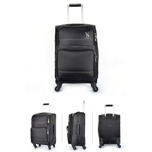Oxford Cloth Travel Trolley Suitcase