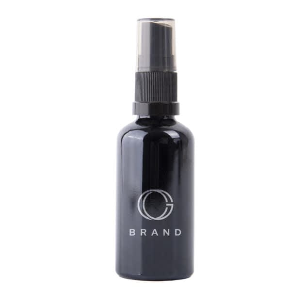 2 oz. Black Glass Spray Bottle