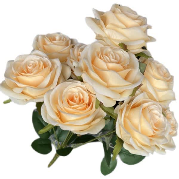9 Pcs Artificial Rose Flower