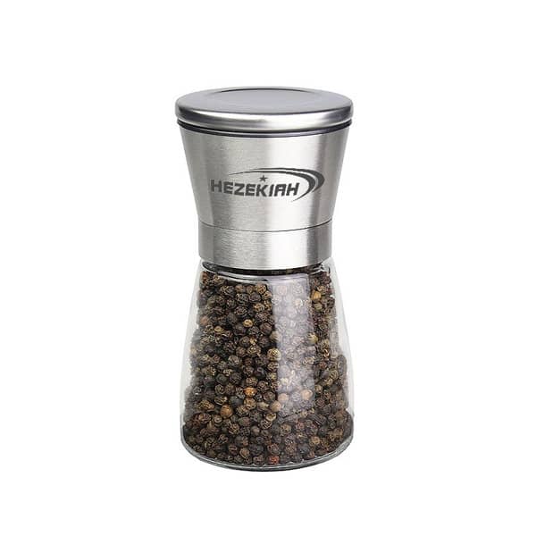 Stainless Steel Glass Pepper Grinder