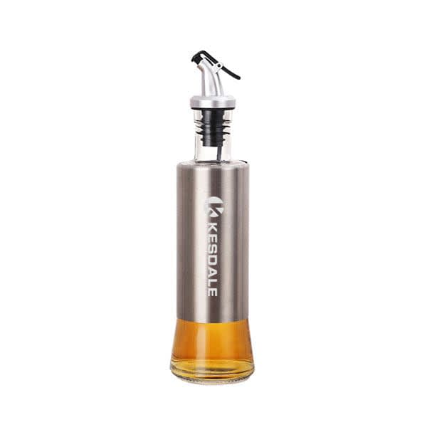 11 oz. Stainless Steel Glass Oil Bottle