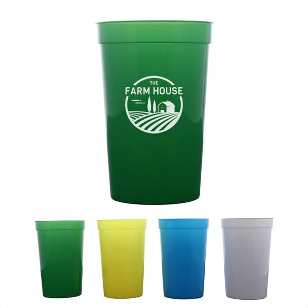 16 oz. Custom Plastic Stadium Cup