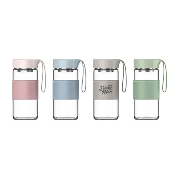 16 oz. Portable Borosilicate Wide Mouth Water Bottle