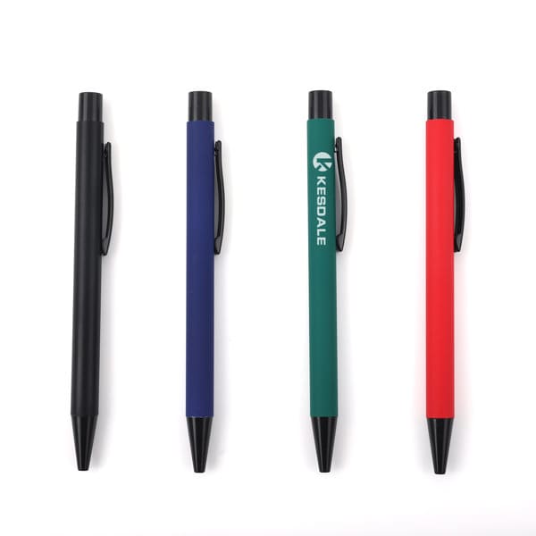 Aluminum Retractable Pen With Rubber Finish