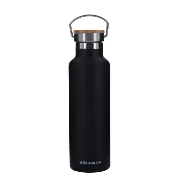 750ml Stainless Steel Vacuum Bottle With Bamboo Lid