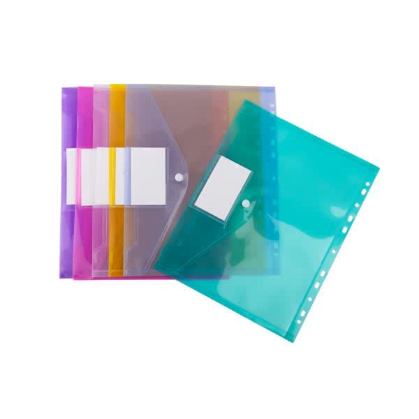 11 Holes Clear Plastic Pocket Binder