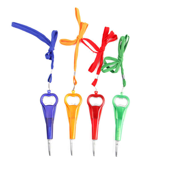 Custom Bottle Opener Ballpoint Pen With String