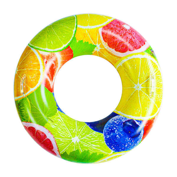 Kid's Inflatable Swim Ring With Handle