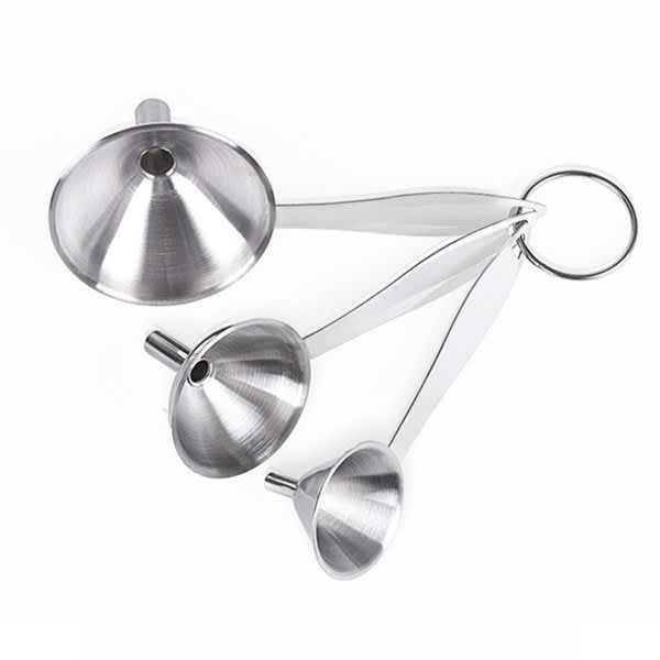 Stainless Steel Long Handled Funnel Set