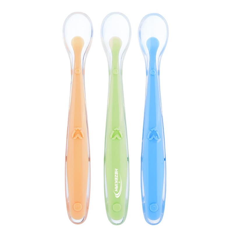 Baby Silicone Soft Spoon With Storage Box