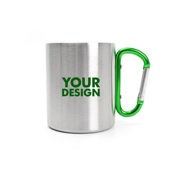 10 oz. Stainless Steel Cup With Carabiner Hook