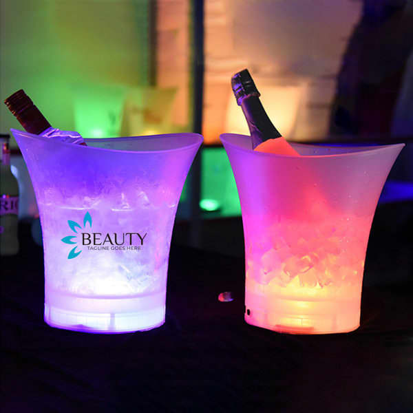 5L Frosted LED Ice Bucket