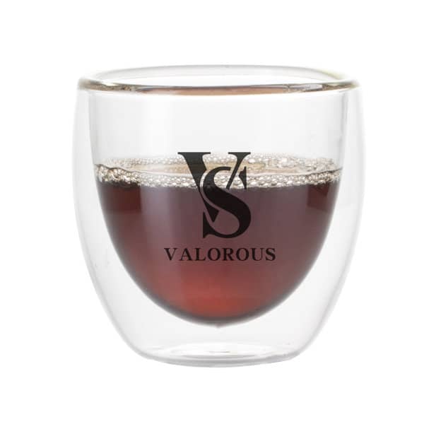 3 oz. Transparent Double-layer Glass Coffee Cup