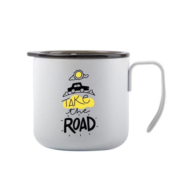 12 oz. Stainless Steel Coffee Mug With Handle