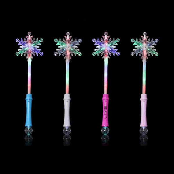 LED Light Up Snowflake Wand