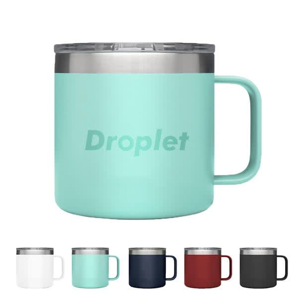 14 oz. Stainless Steel Insulated Coffee Mug With Lid