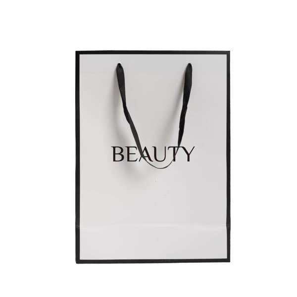 Custom White Cardboard Gift Bag