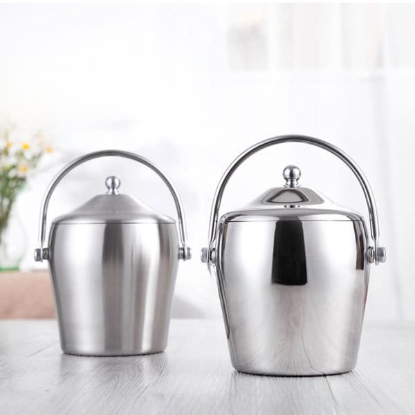 Custom Stainless Steel Ice Bucket With Lid