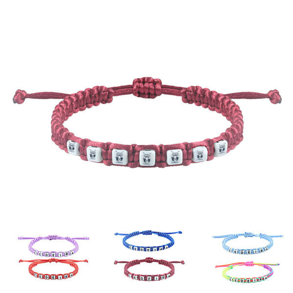 Braided Bracelet With Letter Beads