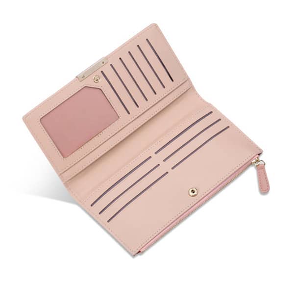 Women's PU Leather Long Wallet