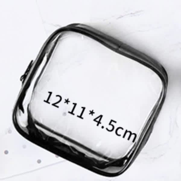 Clear Zipper Travel Toiletry Bag