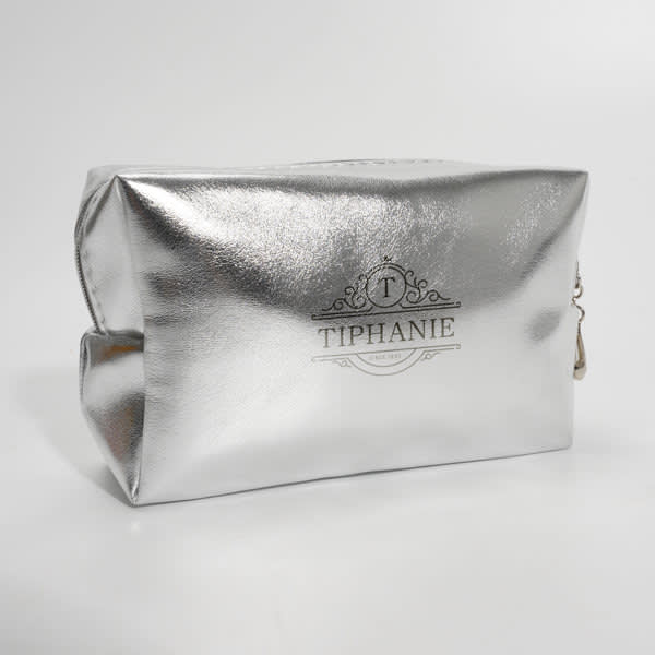 Square PU Leather Cosmetic Bag
