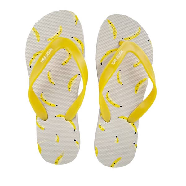 Rubber Flip Flops With PVC Straps