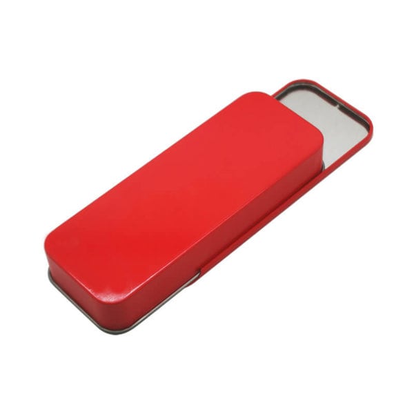 Slide Top Tin Box Containers