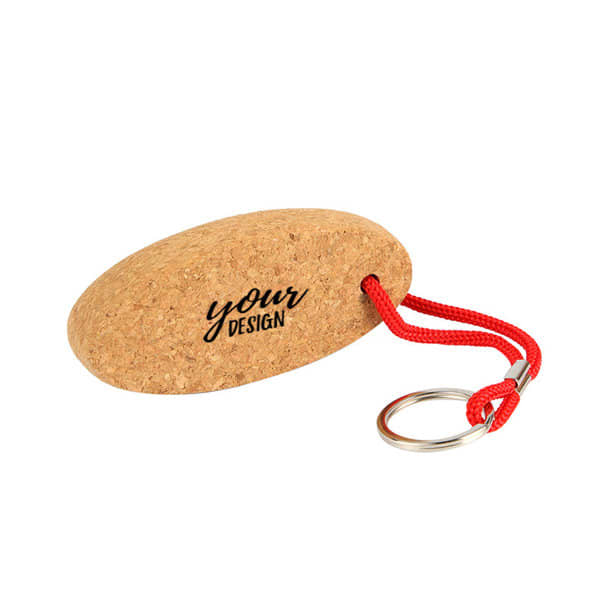 Custom Floating Cork Key Ring