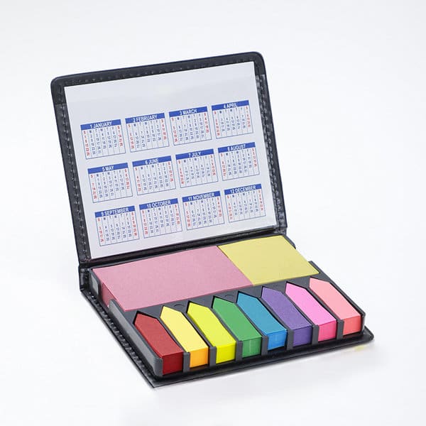 Sticky Memo Notes With PU Leather Packing Box
