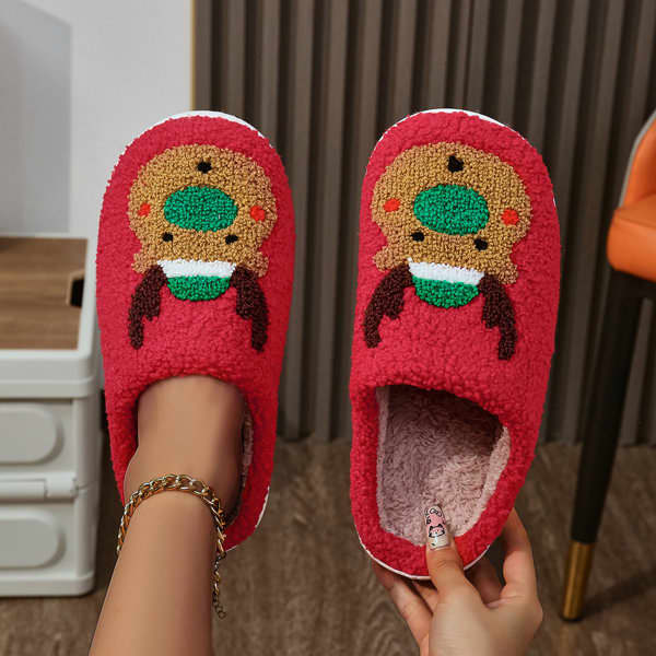 Personalized Christmas Fuzzy Slippers