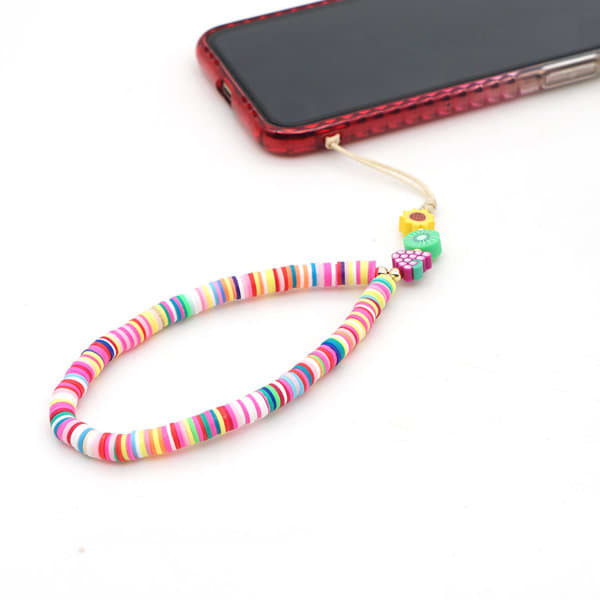 Colorful Beaded Mobile Phone Charm