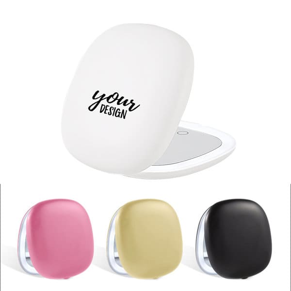 Personalized Portable Folding LED Mirror