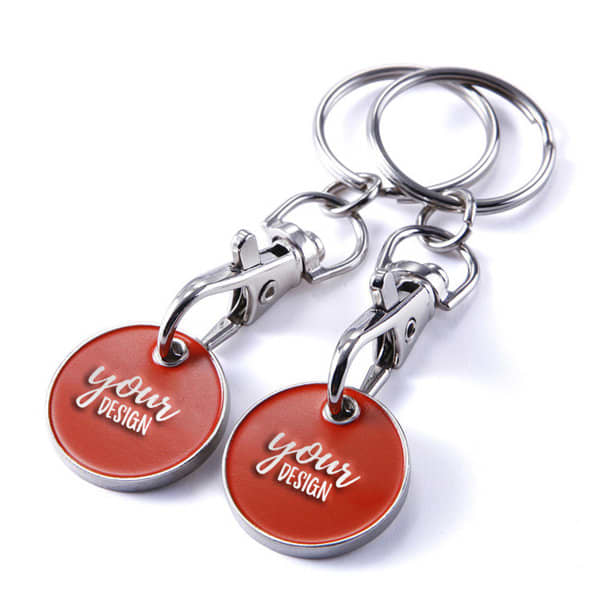Custom Shopping Cart Chip Keyring