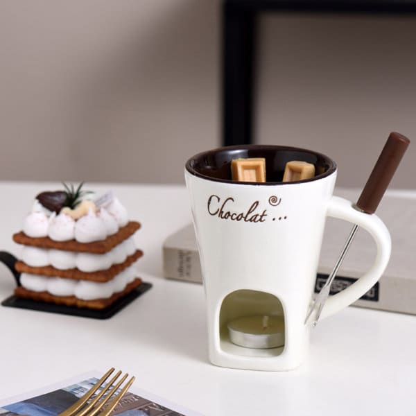 Chocolate Fondue Cup With Tealights